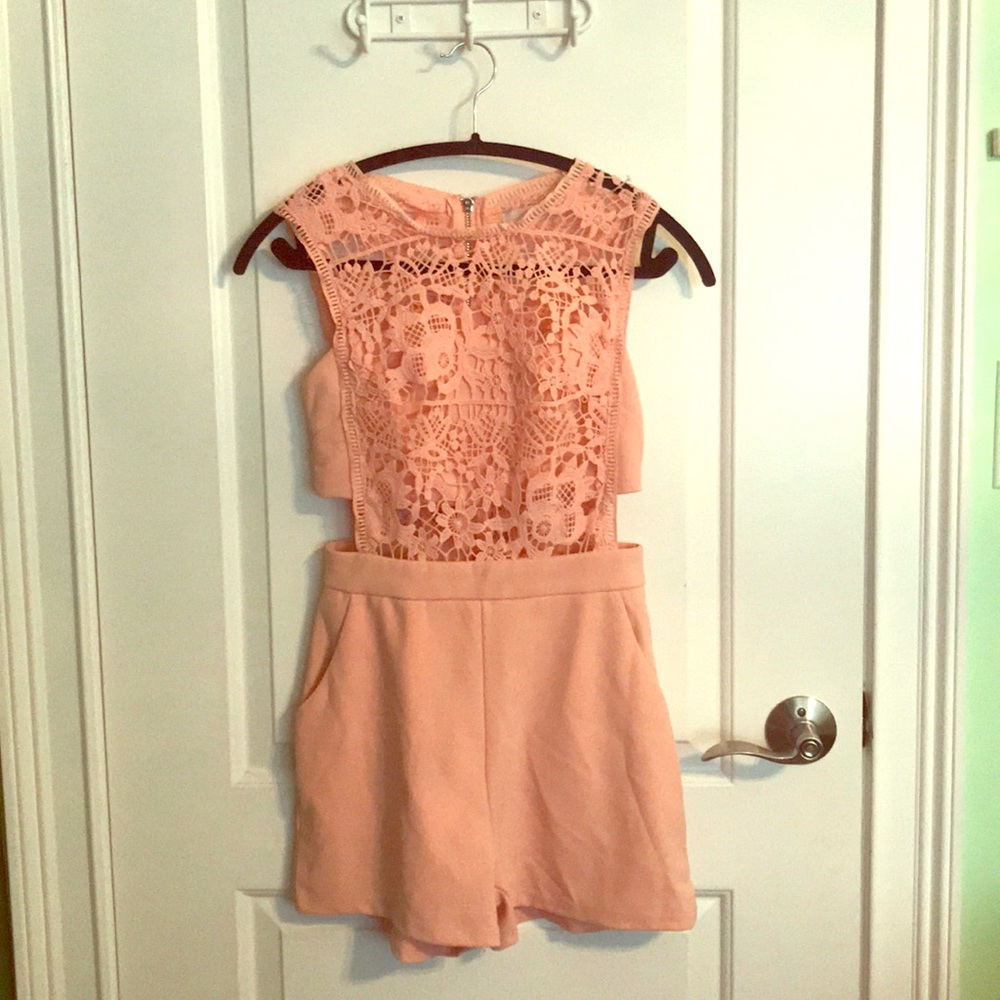 Light pink lace romper! Worn once!